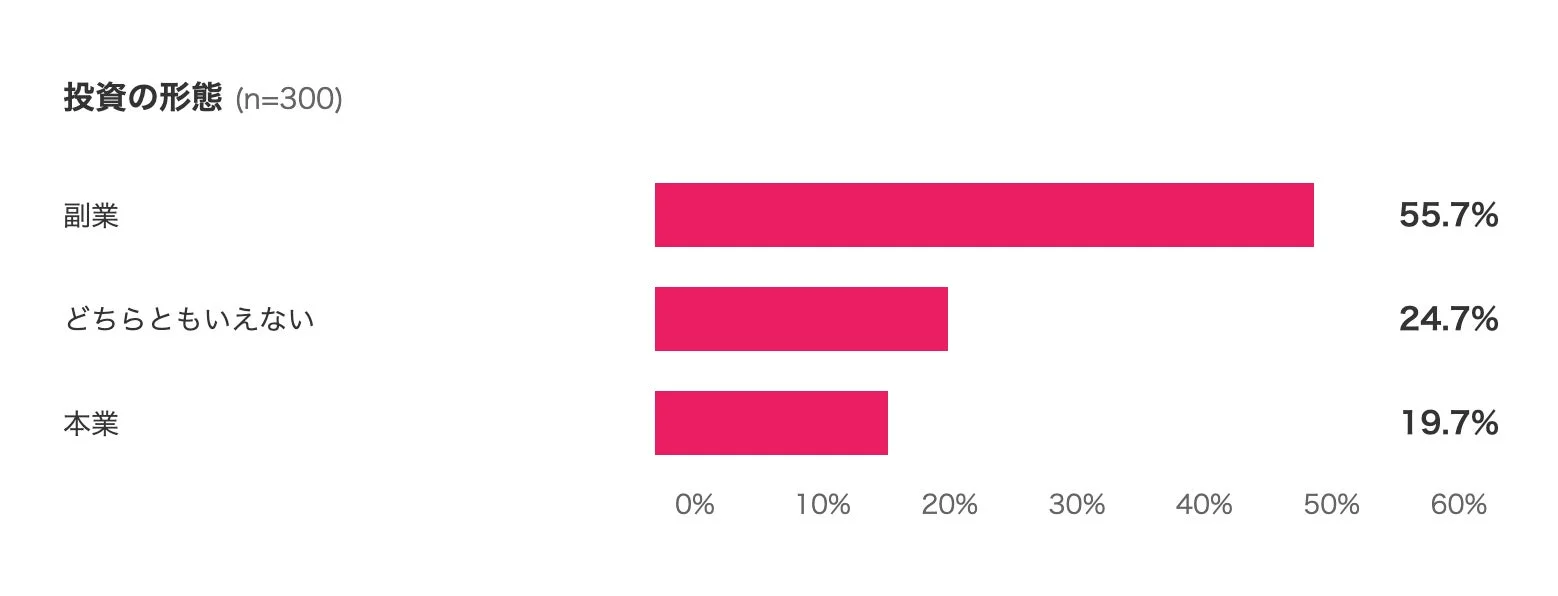 投資の形態 (n=300)