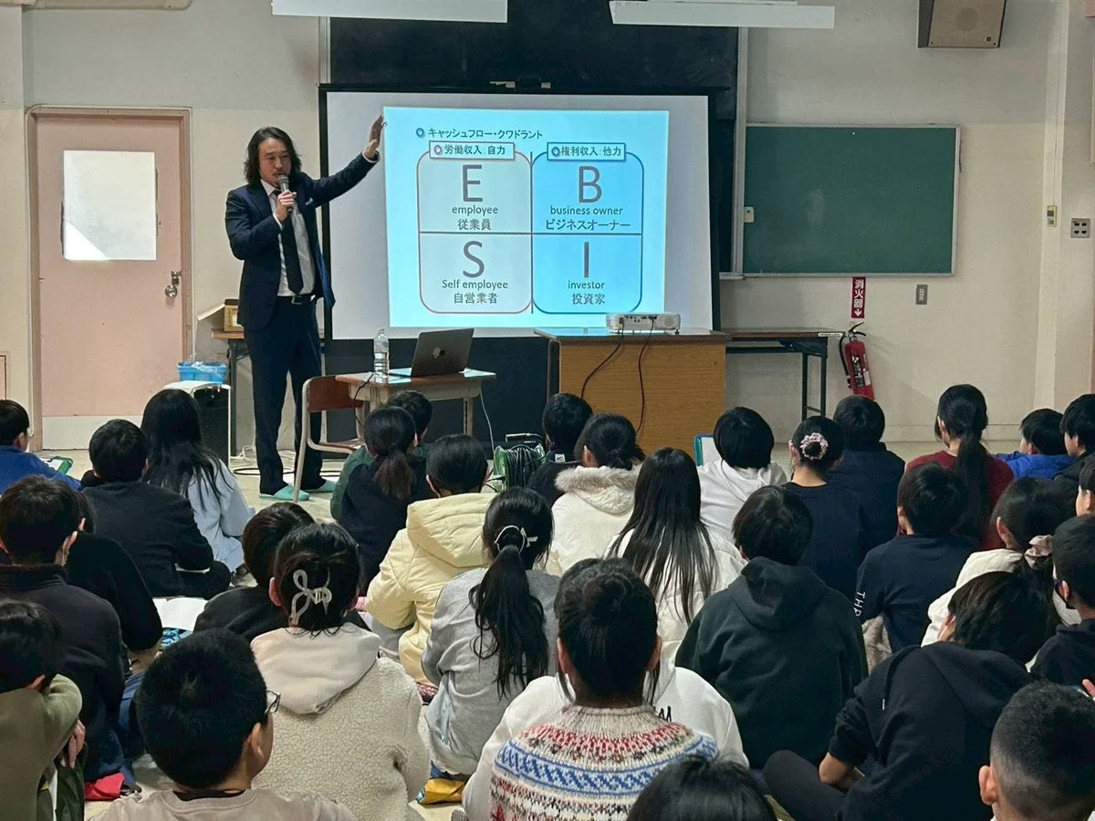 キャッシュフロー・クワドラントを説明する様子