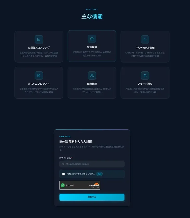AI認識分析ツールの機能