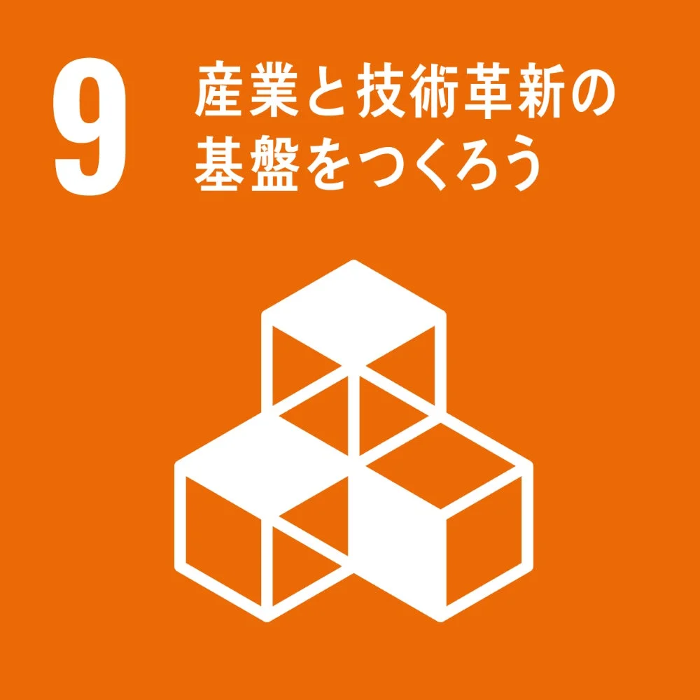 SDGs目標9「産業と技術革新の基盤をつくろう」アイコン