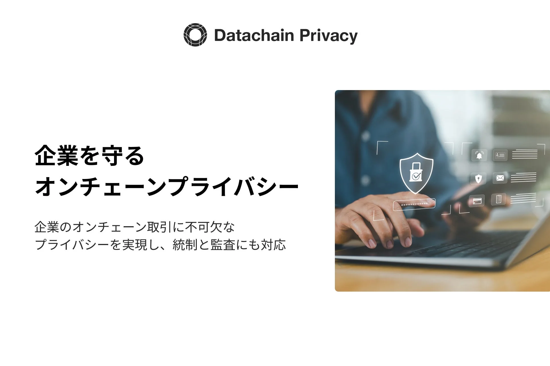 Datachain Privacy 企業を守る オンチェーンプライバシー