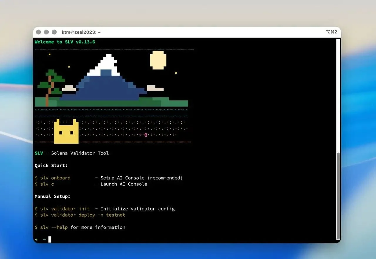 SLV - Solana Validator Tool